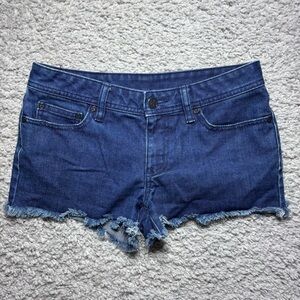 Tory Burch Dark Blue Denim Jean Shorts